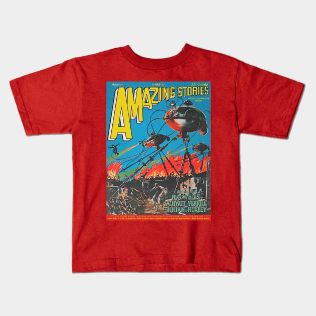 Amazing Stories Kids T-Shirt by MindsparkCreative